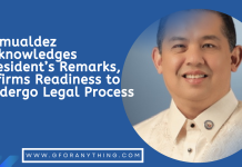Romualdez Acknowledges President’s Remarks, Affirms Readiness to Undergo Legal Process